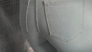 The bathroom door is stuck and I pee myself