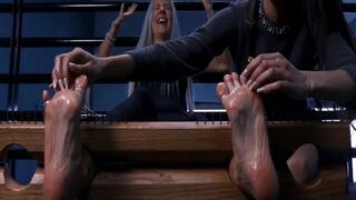 Tickled in stocks - Iris custom order