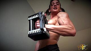 PigtailsandMuscles - Nerd Explodes Her Biceps