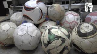 Soccerballs goes into shredder