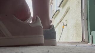 Odd campus sneakers flopping off feet