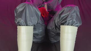 double hazmat suit and vibrator