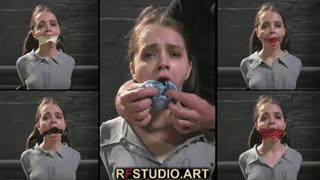 Arina - Gag Test 2 - More Gags for Her Stretchy Mouth (UHD 4K MP4)