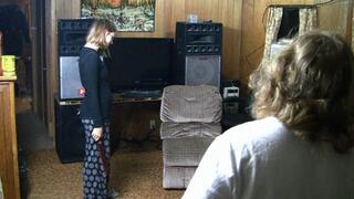 Bill gets paddled with the two handed paddle