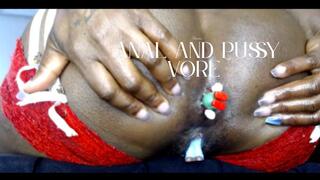 Tiny Vore DP : Oily Pussy And Anal Vore, Double Penetration