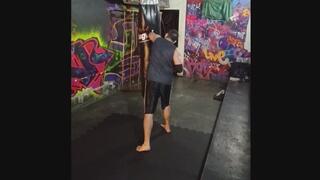 Fighting alone and training