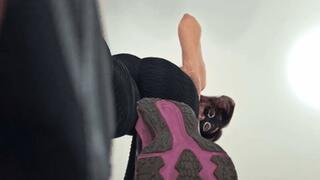 Your face is just a doormat for my dirty running shoes