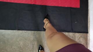 I crush everything about you wearing my stiletto heels (2)