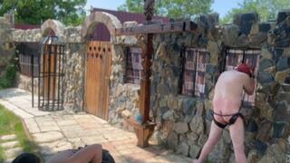 anal slut dildo fucking and armpits double domination