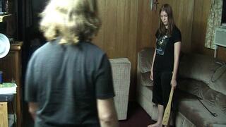 Paddling with the two handle paddle