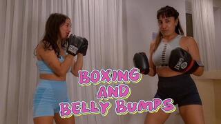 Boxing and belly punching with my best friend