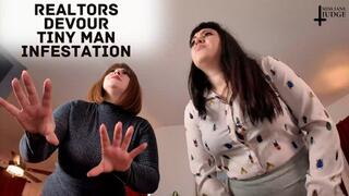 Realtors Devour Tiny Man Infestation - featuring Lita Lecherous and Jane Judge, in this vore giantess fetish scene where house flippers plan to clean up a place for showing but find a whole bunch of tiny men hiding around instead Hungry for lunch, they da