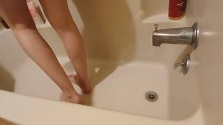 Foot Scrubbing Roommate