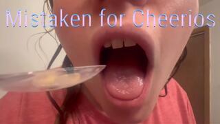 Mistaken for a cheerio