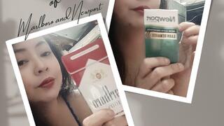 powersmoking with marlboro red 100s and newport 100s