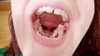 Vore Digestion with Stomach Sounds - Eat Chicken Pieces & Complete Digestion 1080HD