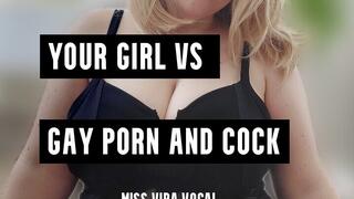 Your girl vs gay porn & cock MP4 VERSION