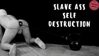 SLAVE ASS SELF DESTRUCTION - HD - Wilder Holes