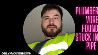 Macrophilia - plumber vore found inside pipe