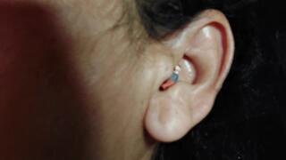 Giantess unaware Ear Endoscope Tiny man is trapped in her ear he's sitting frozen in fear scared to move or make a sound She feels an itch and Sticks her finger to scratch jamming him inside where he gets a close up look inside her ear