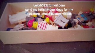 LOLA VS LEGOS endo Vore Legos have come to life and get crushed and eatenGiantess Foot Crush & Vore up close chewing Lego men Belly and digestion show mkv