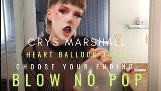 Heart Balloon Tease - Blow no Pop