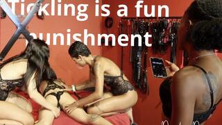 Dandara Domme and two femsubs to tickle as punishment for third (EN- 4K)