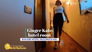 Ginger Kate hotel room ballbusting selfdefense