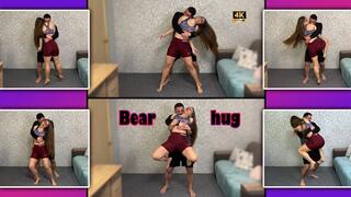 Wrestling Muscular Girl Struggles From Bear Hug 4K - Bondage - Humiliation - Helpless - Leggings - Shorts - Ass Worship - Female Wrestling - Long Hair - Foot Fetish - Strong Woman - Muscular Calves - Grab - Camel Toe