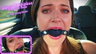 Gagged & Helpless Road Trip Tease MOV