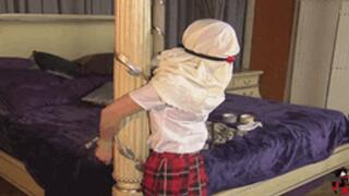 Step-Mother & Step-Daughter Viciously Gagged and Pole Tied! (MP4 Format)