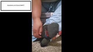 Tootsiequeen23 Itchy itchy feet out black socks