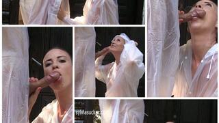 I Feel Fucking Good! Sloppy Outdoor Drooling Deep Throat Blow Jobs, RAINCOAT FETISH! Interactive Perfect Handjob, Blowjob Cock Slapping, Spitting, Licking, Tongue Fetish, Post, Facial Cum shoot! Eye Contact! by: Sylvia Chrystall TRIPOD 1080p