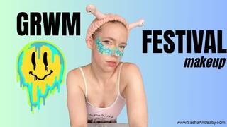 Rave and Festival Makeup Tutorial - Bold Looks - SFW Confident Female
