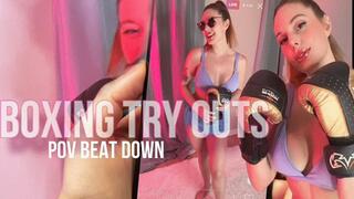 Boxing Try Outs POV Fighting Femme Fatale