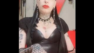 ASMR leading worship to the goth's ass (English subtitle)