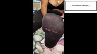 Delicious Smelly sweaty hanes socks and feet