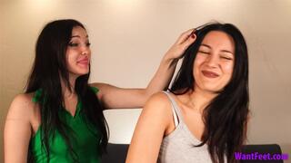 Hair Pulling Domination Play - Female Fighing - HD MP4