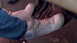 White high tops pump it up and take a load