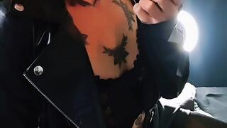 Chain smoking three of my favorite brands, in leather jackets