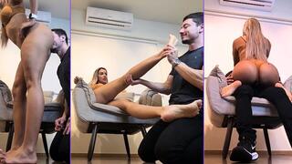 Cuck’s Fate: Back to Chastity, On Your Knees for Lytta Blond - CUCKOLD - FOOT WORSHIP POV - ASS - FINDOM - FEMDOM - HUMILIATION - DOMINATION - SOLES - SWEATY FEET - SMELLY FEET - CHASTITY - 720p