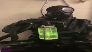 Doll enjoying its shower