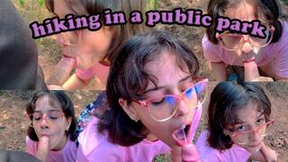 hiking in a public park