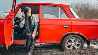 CAR STUCK Stalled in a puddle and got stuck