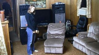 John RD spanked with bath brush for not brushing teeth severe