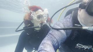 RoseXand Lex Get Caught by an Underwater Drone