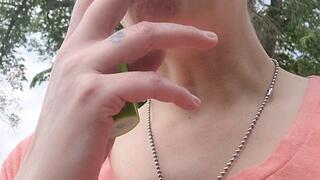 Short Video of Ventureing Out smoking and Coughs