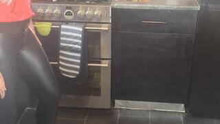 MissaRaeBerry first toy car crush of a Chevrolet SS in wedges full body view