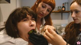 Lesbian Home Invasion Blackmail Fantasy: Mistress Roxy and her Slave Mila Turn Violet Haze Into Their Gagged, Spanked and Strap-on Toy (1080p)