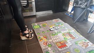 MissRaeBerry first toy car crush Chevrolet SS in wedges High left view